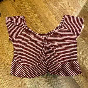 American Eagle Outfitters striped crop top